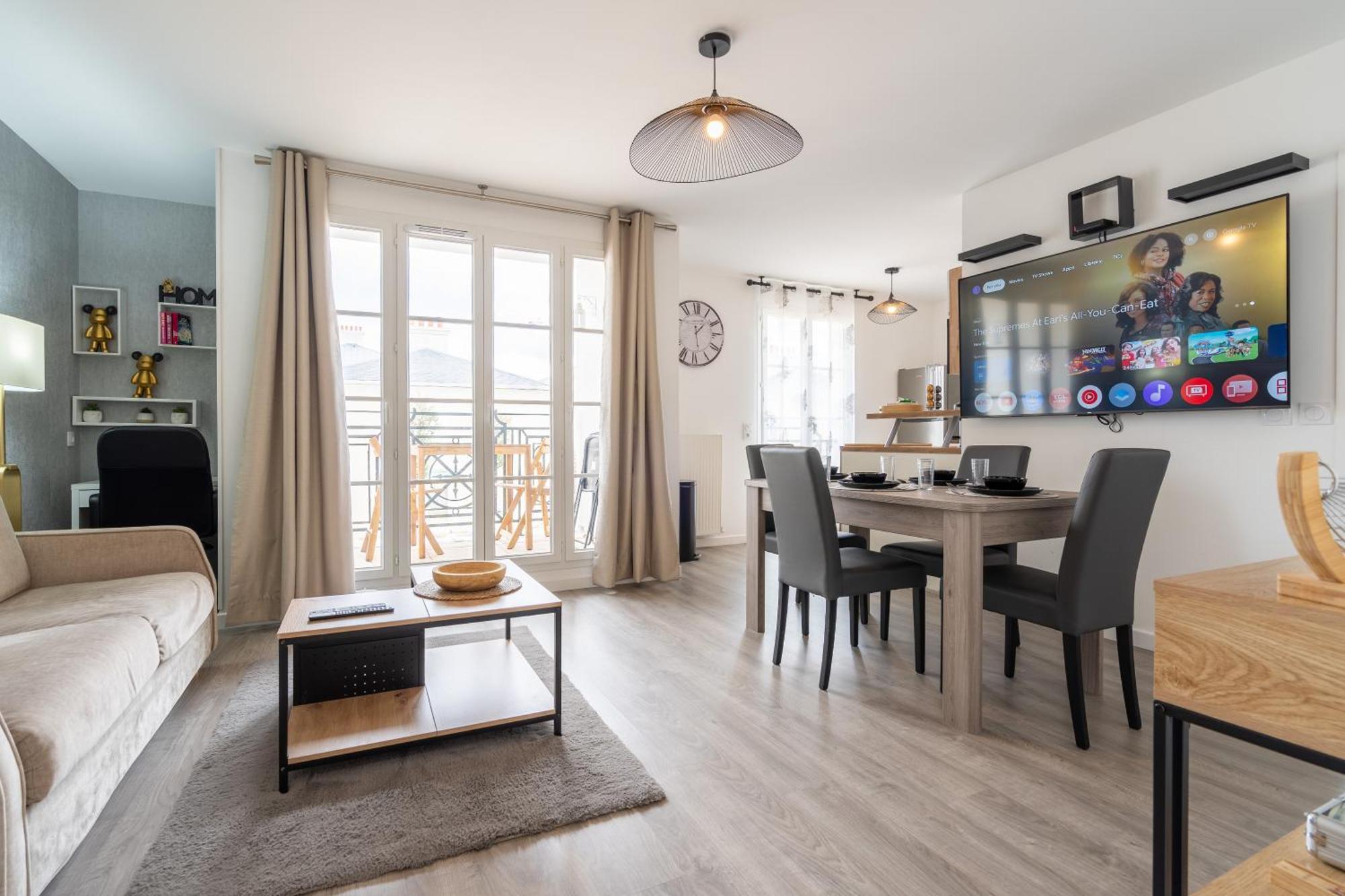 Superbe Appartement Tres Confortable Serris Extérieur photo